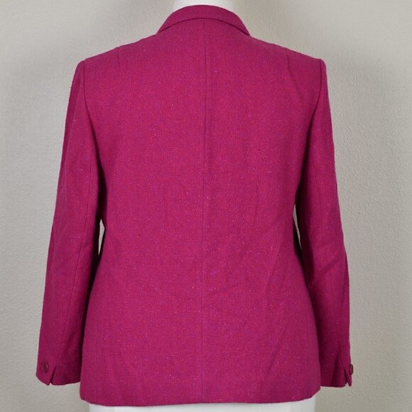 Vintage Pendleton Wool Blazer Micro Tweed Jacket 16-18 - Picture 7 of 8